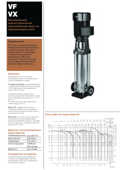 Вертикальный многоступенчатый насос Hydroo VX15-4R 0400 T 2340 5 2 IE3
